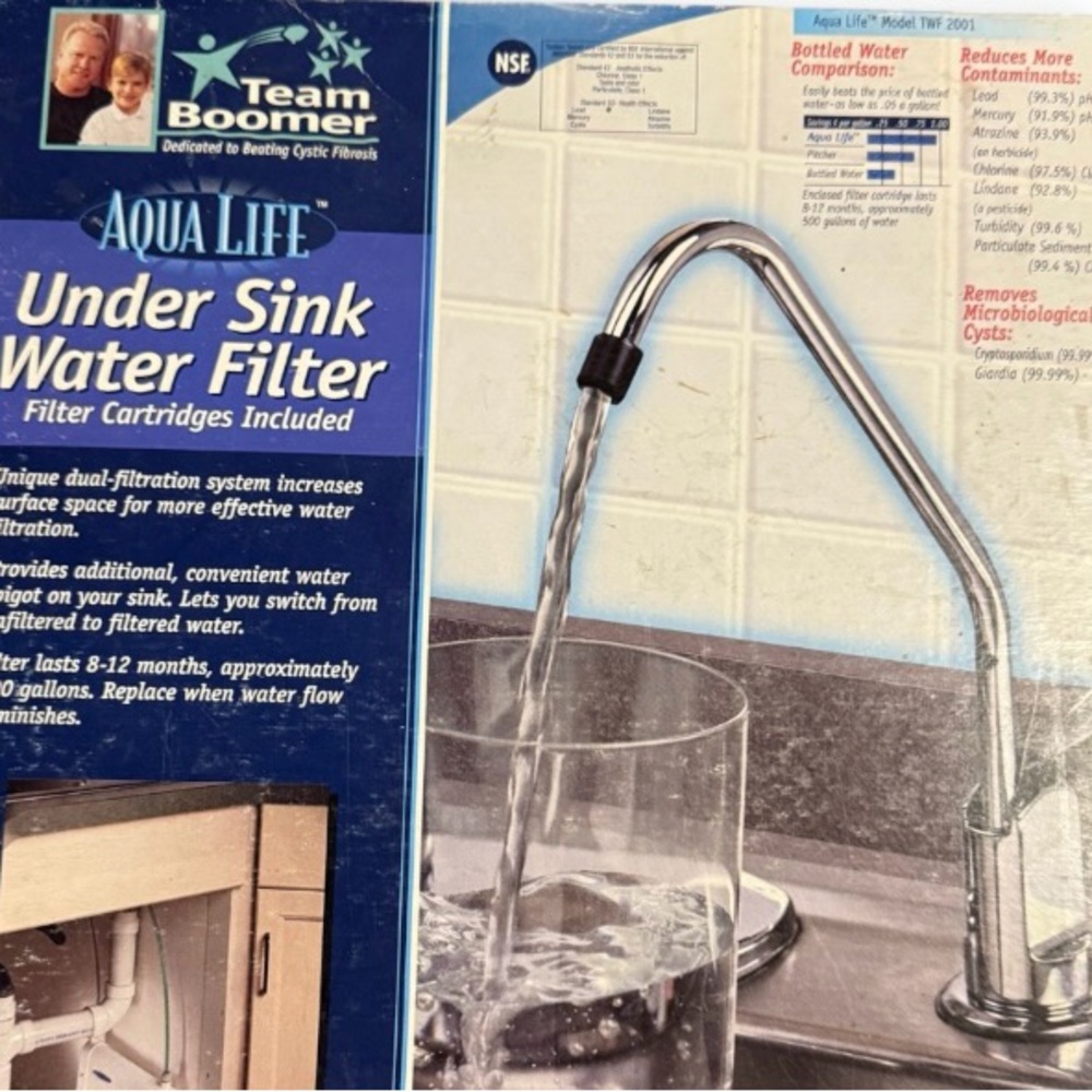 New ~ Aqua Life~Under Sink Water Filter~Model TWF 2001~Clean & Safe Water